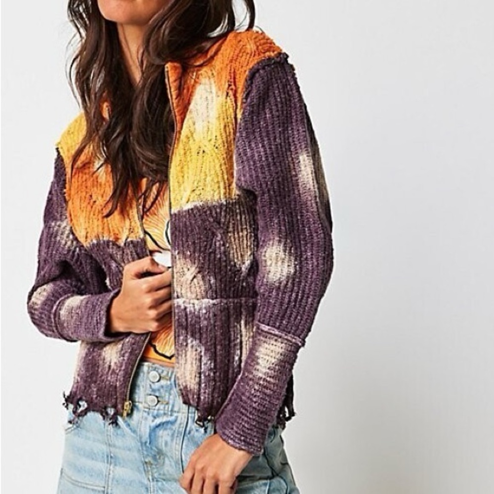 Free People | Horizon Line Cardi in Purple